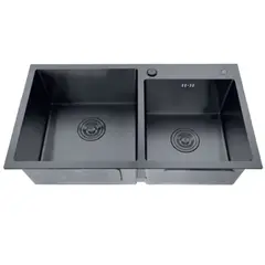 Мойка из нерж. стали ZERIX ZH7843D-215 NANO-BLACK (3.0/0.8) (MX1594) от Zerix - купить в интернет-магазине
