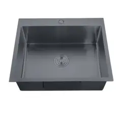 Мойка Zerix ZH5045-215 Nano-Black (3.0/0.8) с нерж. стали  (MX1580) от Zerix - купить в интернет-магазине