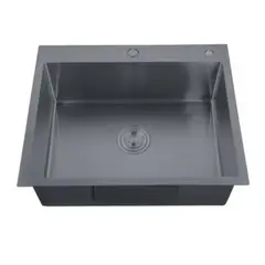 Мойка Zerix ZH5050-215 Nano-Black (3.0/0.8) из нержавеющей стали (MX1582) от Zerix - купить в интернет-магазине