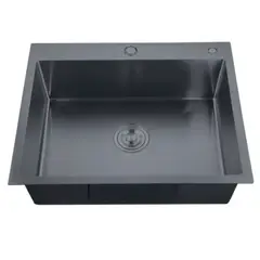 Мойка Zerix ZH5843-215 Nano-Black (3.0/0.8) из нержавеющей стали (MX1584) от Zerix - купить в интернет-магазине