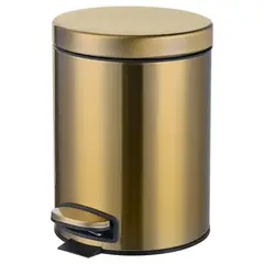 Відро для сміття з плавним закриванням кругле MIXXUS ELLIPSE-TC0205 BRUSHED GOLD 5 л (колір матове золото) (MI8400) от MIXXUS - купить в интернет-магазине