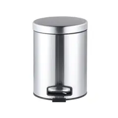 Відро для сміття з плавним закриттям кругле Mixxus Ellipse-TC0205 SS Color 5л колір нержавійка (MI7 от MIXXUS - купить в интернет-магазине