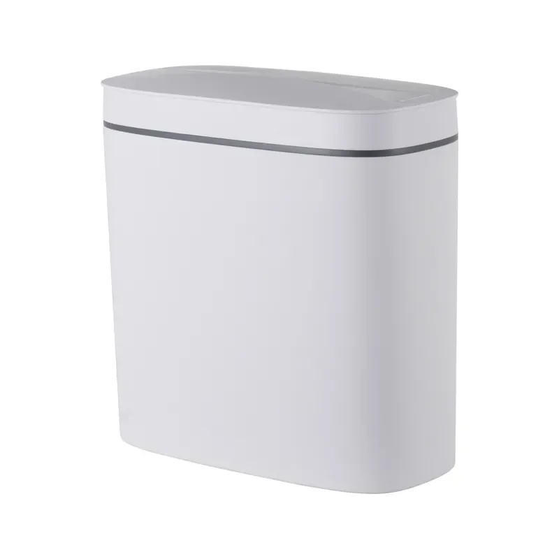 Відро для сміття сенсорне овальне Mixxus Flat-TC0109 White 9 л колір білий (MI7074)