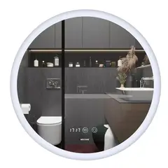 Дзеркало Mixxus PLAIN MC10-80 з Led Touch, Anti-fog, димером, регулятором яскравості, годинником (M от MIXXUS - купить в интернет-магазине