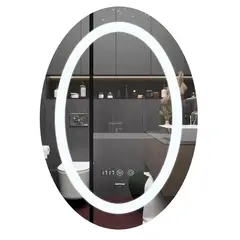 Дзеркало Mixxus PLAIN MV02-60x80 з Led Touch, Anti-fog, димером, регулятором яскравості, годинником от MIXXUS - купить в интернет-магазине