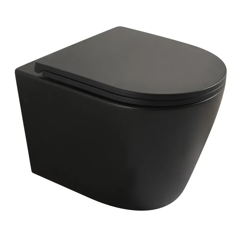 Унітаз підвісний MIXXUS PREMIUM BEVEL-0304-T1 BLACK 480x360x360 mm система змиву TORNADO 1.0 (MP6677)