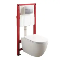 Комплект: MIXXUS PREMIUM ELLIPSE-SET-2102 Унітаз система змиву TORNADO 3.0+ Інсталяція KOER KT-0404 + панель KT-0604-01 CHROME от MIXXUS PREMIUM - купить в интернет-магазине