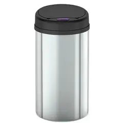 Відро для сміття сенсорне кругле Mixxus Premium Ellipse-TC0109 Chrome-Black 9л (хром-чорне) (MI7083 от MIXXUS PREMIUM - купить в интернет-магазине