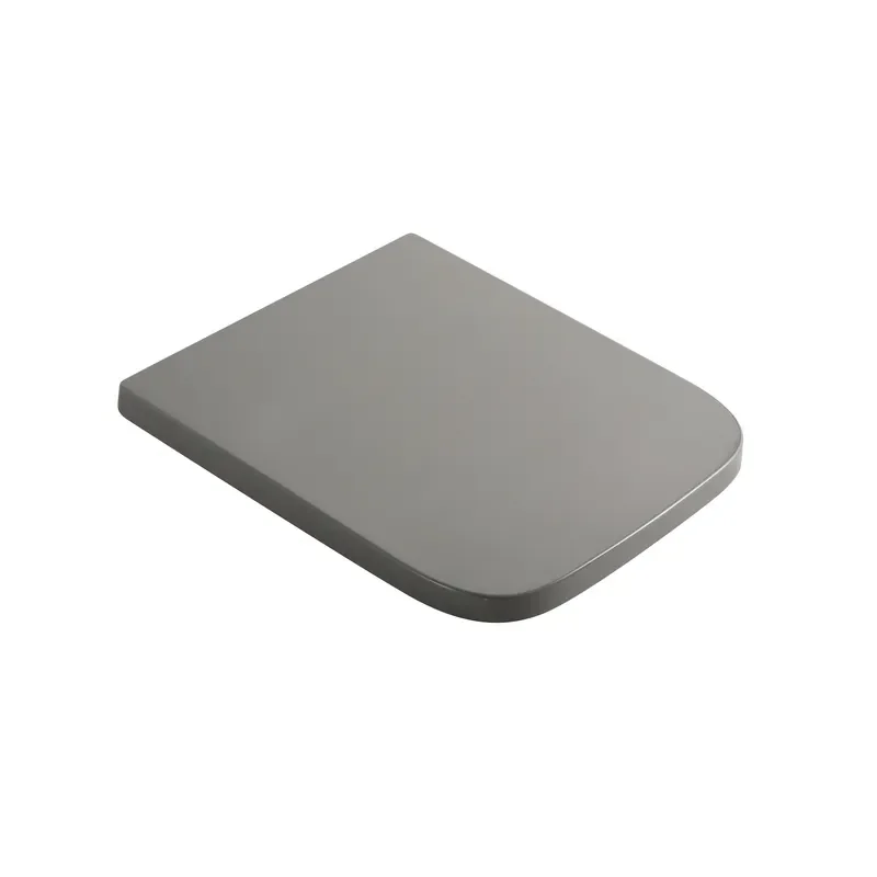 Сидіння-кришка для унітаза MIXXUS PREMIUM SEAT COVER QUADRO-2004 GRAY 425х358х32mm дюропластове швидкознімне з мікроліфтом - фото 2