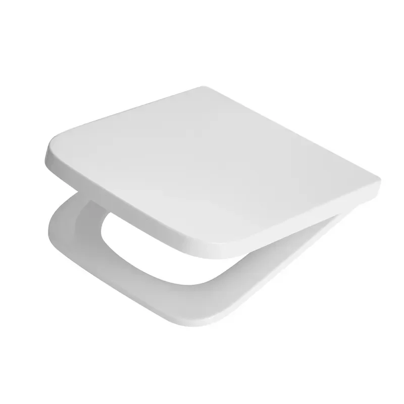 Сидіння-кришка для унітаза MIXXUS PREMIUM SEAT COVER QUADRO-2005 430х345х30mm дюропластове швидкознімне з мікроліфтом (MP6688) - фото 2