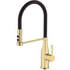 Змішувач для кухні Mixxus Premium Summer 017 BRUSHED GOLD REFL.BLACK (MI6964) от MIXXUS PREMIUM - купить в интернет-магазине