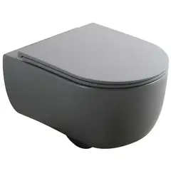 Унітаз підвісний MIXXUS PREMIUM TOPPER-0303-R GRAY 495x370x350mm система змиву RIMLESS (MP6657) от MIXXUS PREMIUM - купить в интернет-магазине