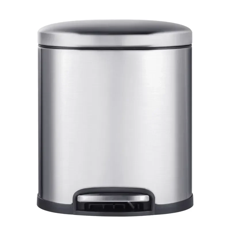 Відро для сміття з плавним закриттям овальне Mixxus Premium Topper-TC0205 SS Color 5л колір нержаві