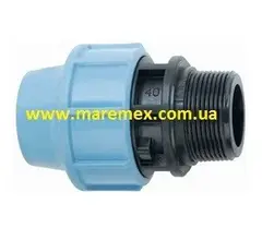 Муфта сполучна з зовнішньою різьбою (НР) 90х4 (0) - Santehplast от Santehplast - купить в интернет-магазине