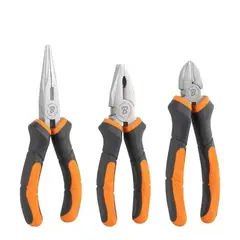 Набір плоскогубців MASTER GRIP, 3 штуки, нікельовані, HOME & GARAGE, DIY-PL12/1SET от Bradas - купить в интернет-магазине