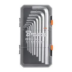 Набір шестигранних ключів HEX 1,5 - 10 мм, 9 шт., довгі, DIY-HKH31-LO/BOX от Bradas - купить в интернет-магазине