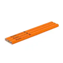 Олівець будівельний HB, SQUARE, 180мм, 3 шт., помаранчевий, DIY-PC2SQ18OR/3B от Bradas - купить в интернет-магазине