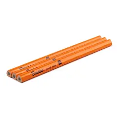 Олівець будівельний HB, TRIANGLE, 180мм, 3 шт., помаранч, DIY-PC2TR18OR/3B от Bradas - купить в интернет-магазине