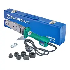 Паяльник для труб PPR, Europroduct EP.WM03 (плоскі насадки) 20/32mm (EP6093) от EUROPRODUCT - купить в интернет-магазине