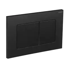 Панель змиву KOER KT-0602-05 240x160x10mm пластикова, кнопка квадратна (колір чорний матовий) (KR5181) от KOER - купить в интернет-магазине