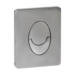 Панель змиву KOER KT-0606-01 157x198x3mm пластикова, кнопка округлена (колір хром) (KR5342) от KOER - купить в интернет-магазине