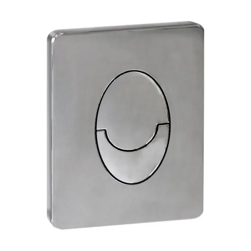Панель змиву KOER KT-0606-02 157x198x3mm пластикова, кнопка округлена (SS COLOR) (KR6238)