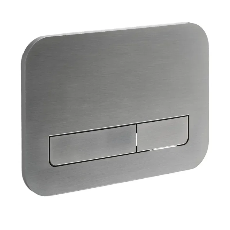 Панель змиву KOER KT-0609-07 240x160x7mm пластикова кнопка лінійна (колір графіт) (KR6133)