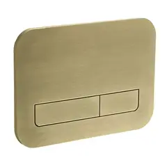 Панель змиву KOER KT-0609-12 240x160x7mm пластикова кнопка лінійна (колір матове золото) (KR6132) от KOER - купить в интернет-магазине