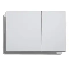 Панель змиву KOER KT-0610-03 240x160x32mm пластикова кнопка квадратна (колір білий) (KR6134) от KOER - купить в интернет-магазине