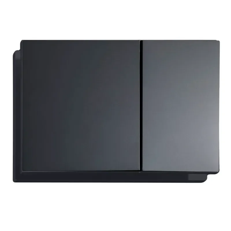 Панель змиву KOER KT-0610-05 240x160x32mm пластикова кнопка квадратна (колір чорний матовий) (KR6136)