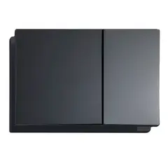 Панель змиву KOER KT-0610-05 240x160x32mm пластикова кнопка квадратна (колір чорний матовий) (KR6136) от KOER - купить в интернет-магазине