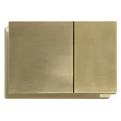 Панель змиву KOER KT-0610-12 240x160x32mm пластикова, кнопка квадратна (колір матове золото) (KR6137) от KOER - купить в интернет-магазине