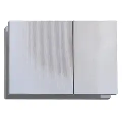 Панель змиву KOER KT-0610-STR-01 240x160x32mm пластикова кнопка квадратна (колір хром із лінійною структурою) (KR6147) от KOER - купить в интернет-магазине