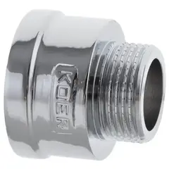 Перехідник (коннектор) 3/4 "х1" (хром) Koer KF.A0810.CHR (KF0136) от KOER - купить в интернет-магазине
