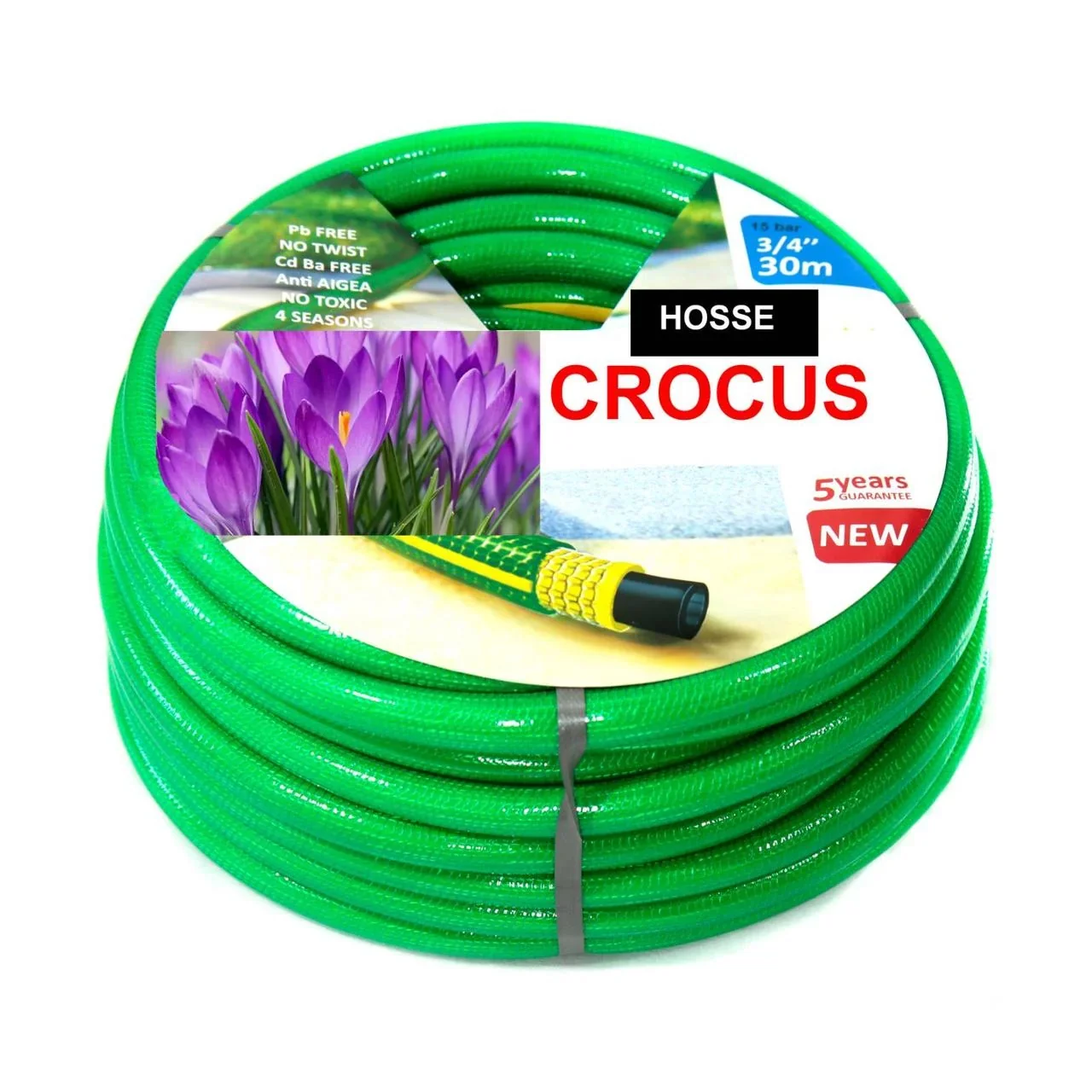 Шланг поливальний Presto-PS садовий Crocus діаметр 3/4 дюйма, довжина 50 м (CR 3/4 50) - фото 2