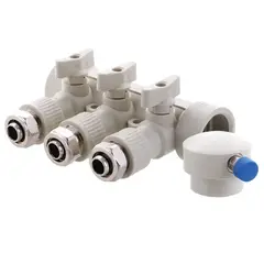 Розподільний колектор опалення 3-way з фітингом (40x20) PPR Koer K0191.PRO (KP2556) от KOER - купить в интернет-магазине