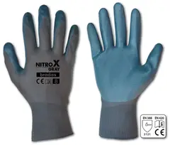 Рукавички захисні NITROX GRAY нітрил, розмір 8, RWNGY8 от Bradas - купить в интернет-магазине