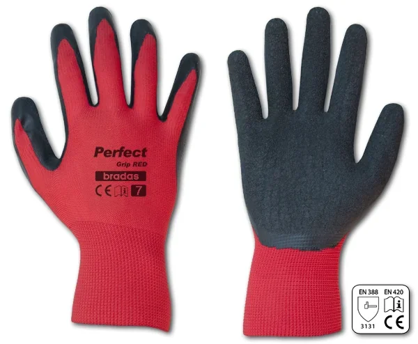 Рукавички захисні PERFECT GRIP RED латекс, розмір 8, RWPGRD8