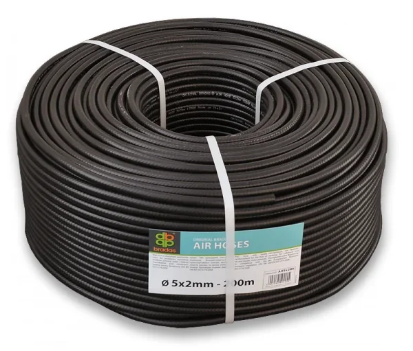 Шланг технічний, BRADAS, BLACK 5 х 2мм, 20bar, AH05*2BK