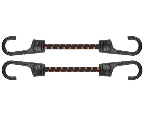 Шнур еластичний гумовий 100см х 2шт. з металевими гачками PVC BUNGEE CORD HOOK, BCH2-08100BC-B
