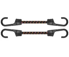 Шнур еластичний гумовий 100см х 2шт. з металевими гачками PVC BUNGEE CORD HOOK, BCH2-08100BC-B от Bradas - купить в интернет-магазине