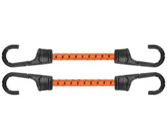 Шнур еластичний гумовий 60см х 2шт. з металевими гачками PVC BUNGEE CORD HOOK, BCH2-08060OR-B от Bradas - купить в интернет-магазине