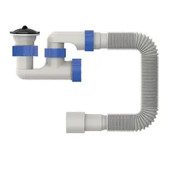 Сифон для душового піддона Mixxus SD-02 з ревізією та нержавіючим випуском (MI8204) от MIXXUS - купить в интернет-магазине
