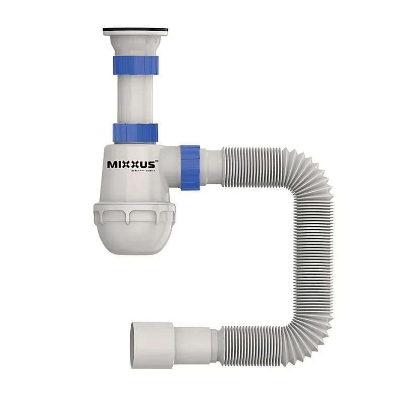 Сифон для кухни MIXXUS SK-01-A 1 1/2"x40 с литым выпуском 40*40/50 (MI8190)