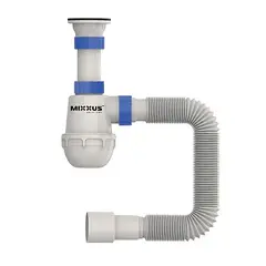 Сифон для кухні Mixxus SK-01-A 1 1/2"x40 з литим випуском 40*40/50 (MI8190) от MIXXUS - купить в интернет-магазине