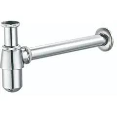 Сифон для раковини Champion SIPHON-01 без випуску (під донний клапан) без ревізії (Колір хром) 1 1/ от Champion - купить в интернет-магазине