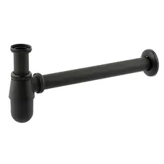 Сифон для раковини Champion SIPHON-01 BLACK без випуску (під донний клапан) без ревізії (Колір чорн от Champion - купить в интернет-магазине