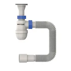 Сифон для умивальника Mixxus SU-02-A 1 1/2"x40 з литим випуском (MI8184) от MIXXUS - купить в интернет-магазине