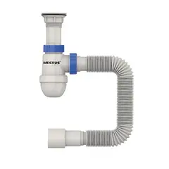 Сифон для умивальника Mixxus SU-06-A 1 1/2"x40 з пластиковим випуском (MI8183) от MIXXUS - купить в интернет-магазине