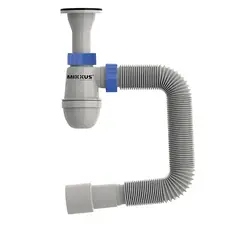Сифон для умивальника Mixxus SU-09-A 1 1/4"x32 з литим випуском (MI8189) от MIXXUS - купить в интернет-магазине